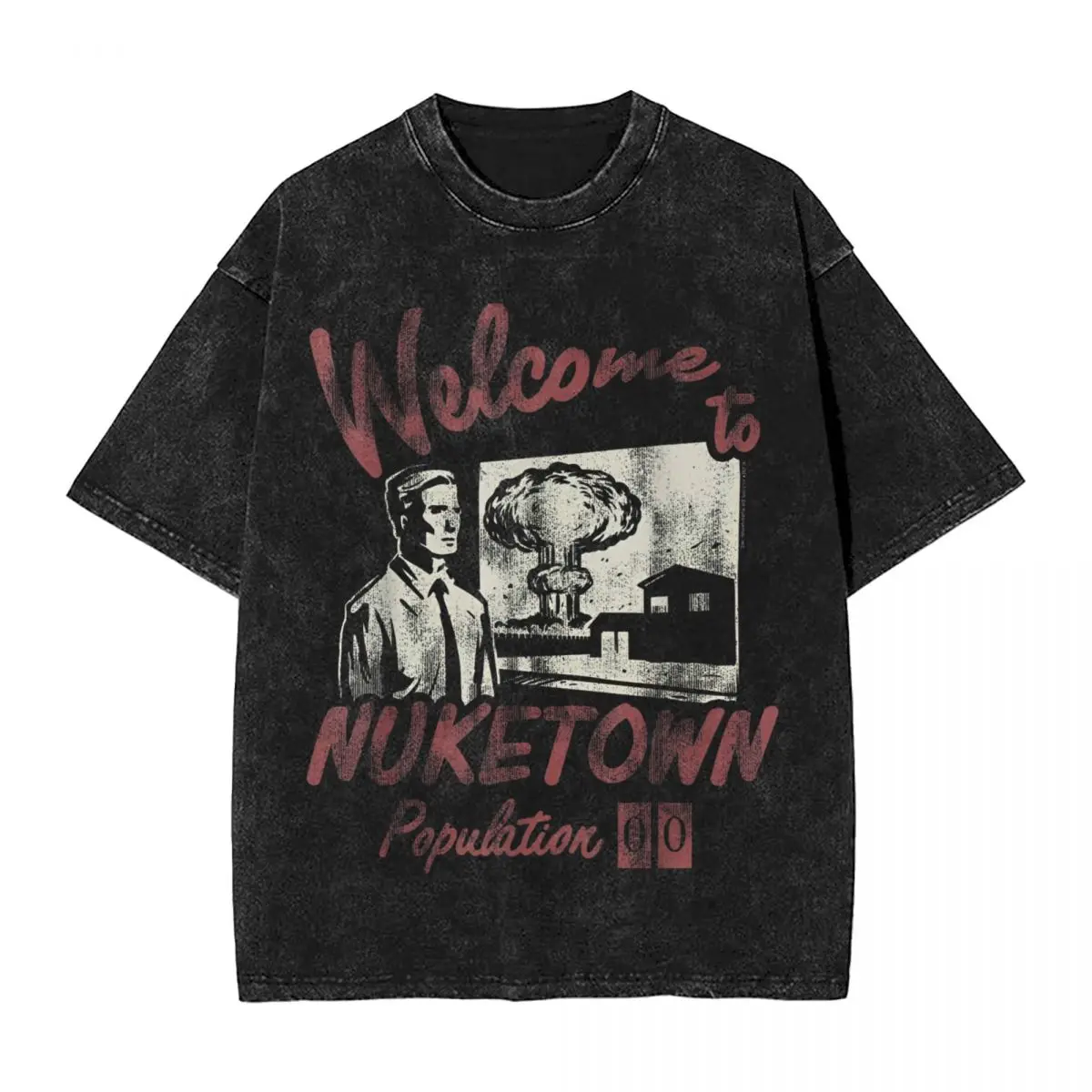 Call Of Duty Welcome To Nuketown Gaming Aesthetic T-Shirts 2024 Cotton Fashion Tshirt For Mens Short Sleeve Simple Clothing