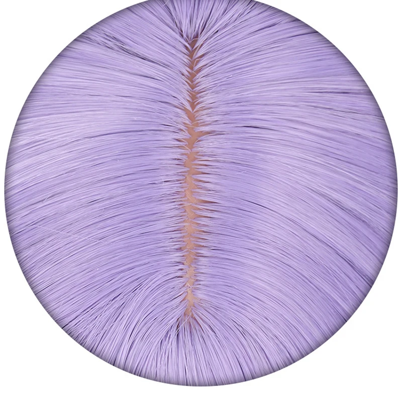 Game ES Hanamura Fuyume Cosplay Wig Anime Synthetic Short 35cm Purple Heat Resistant Hair Halloween Party Wigs + A Wig Cap