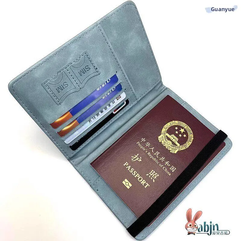 旅行用多機能パスポート収納バッグ-盗難防止ストラップ-カードホルダー-ドキュメントクリップ-国際旅行用カードホルダー