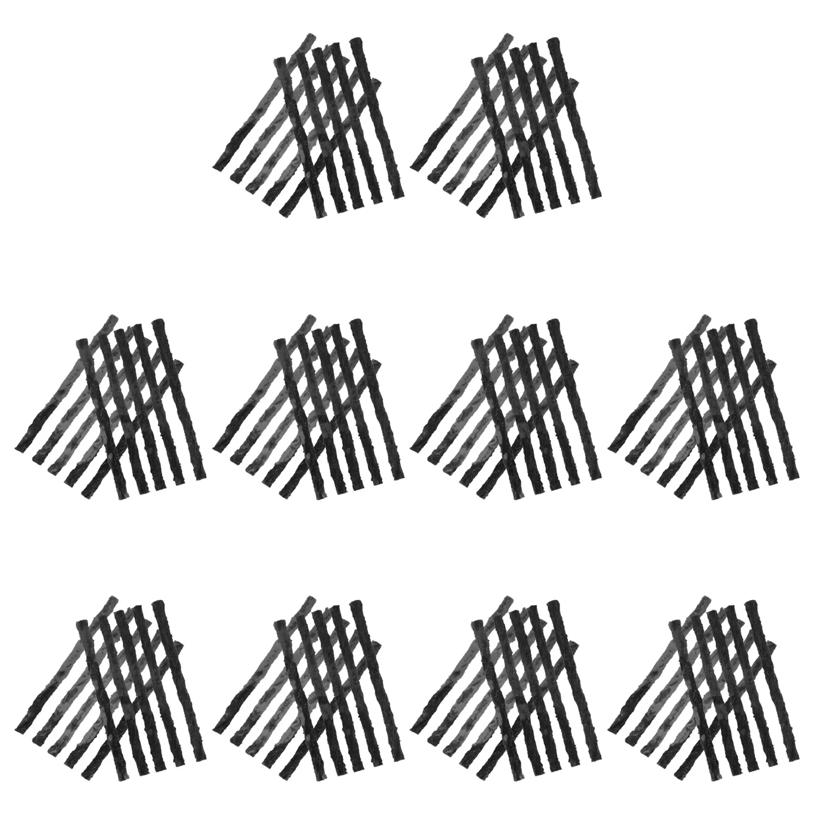 

10Pcs Tire Repair Strings Rubberized Puncture Fix Kit for Car Truck Motorcycle Lawn Mower Off-Road Tubeless Tires Emergency