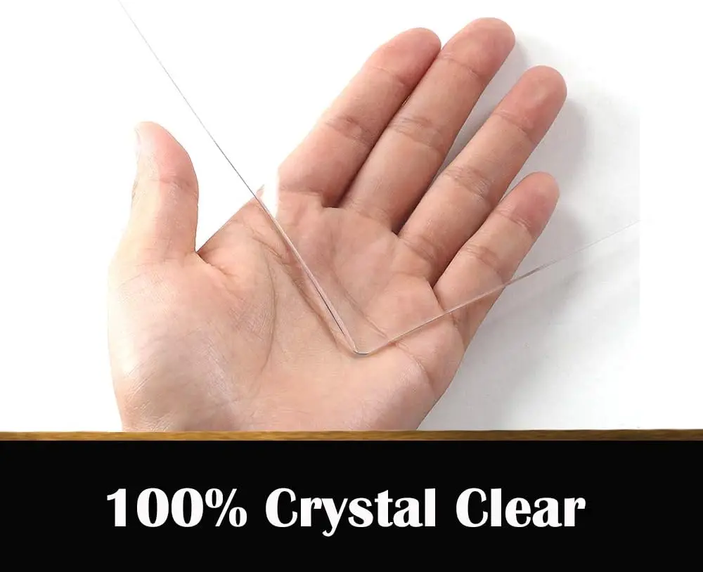 

Round Diameter 48 Inch Clear Table Protector Plastic Tablelcloth Cover Desk Topper Pad Mat For Circular Furniture Kitchen