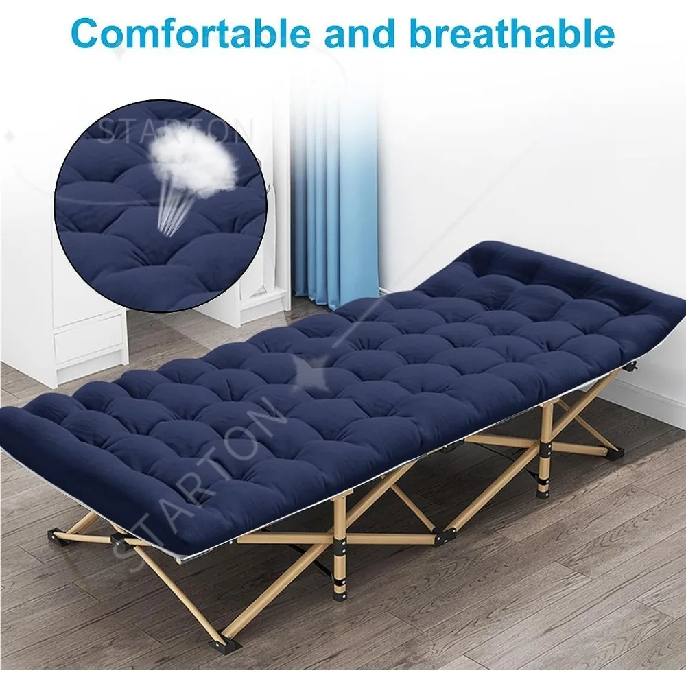 

Camping Cot with Mattress, 450LBS(Max Load), Portable Folding Outdoor Bed with Carry Bag for Adults Kids