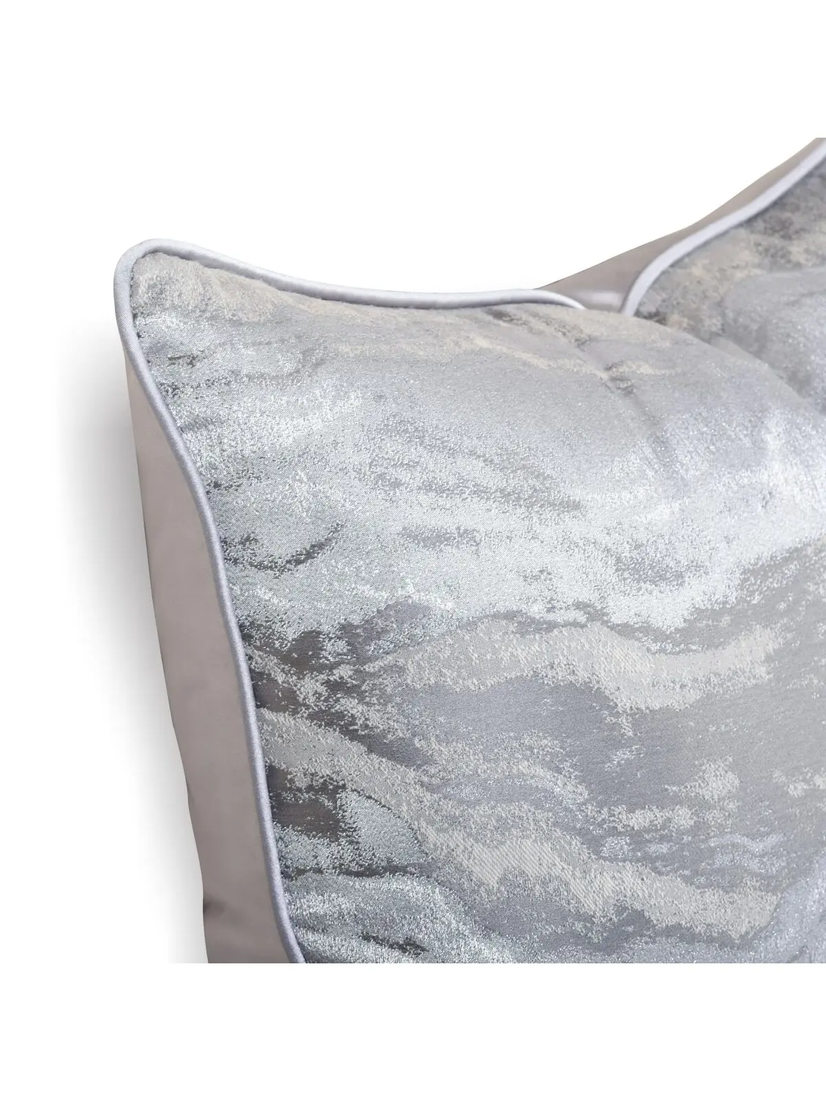 

Nordic silver water pattern modern minimalist striped jacquard pillow cover without core