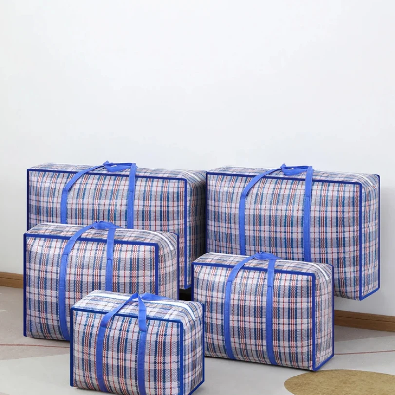 1PC multifunctional woven bag Large capacity foldable clothing quilt storage bag portable moving bag dust