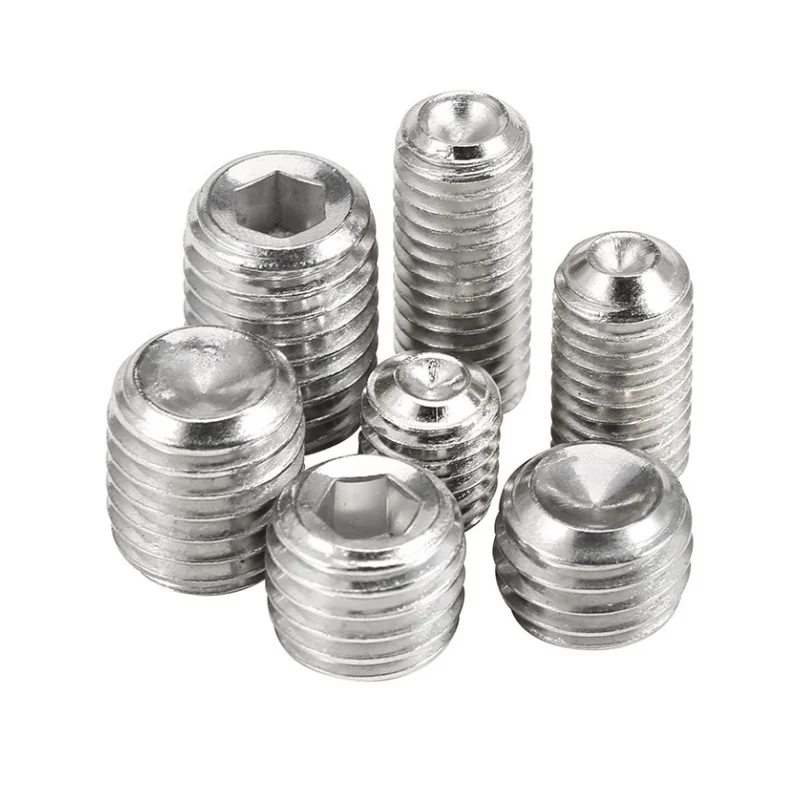 Beicai Hex Hexagon Socket Cup Point Set Screw SUS304 Stainless Steel Allen Grub Bolt M1.6 M2 M2.5 M3 M4 M5 M6 M8 M10 M12 M14 M16