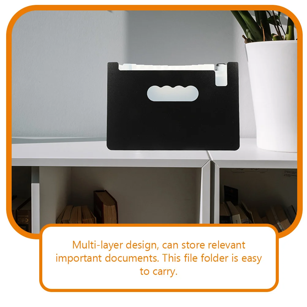 2 قطعة مجلد ملفات المحمولة المنظم حامل الإيصالات الصغيرة للوثائق فواتير الضرائب التعاقد متعدد الطبقات توسيع ملف الورق #1