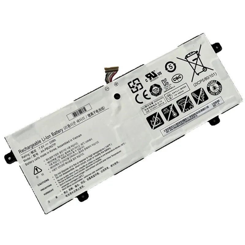 Imagem -02 - Nova Bateria do Portátil para Samsung Np500r3m Aa-pbun2tp Xe500c13 33wh Nt500r3w 7.6v 4300mah