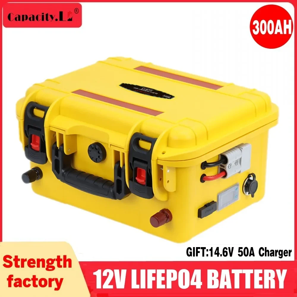 

12v300ah Lifepo4 Battery Pack Rechargeable Battery For RVs Solar and Motor Homes Solar Camping Part Inverter Power Station