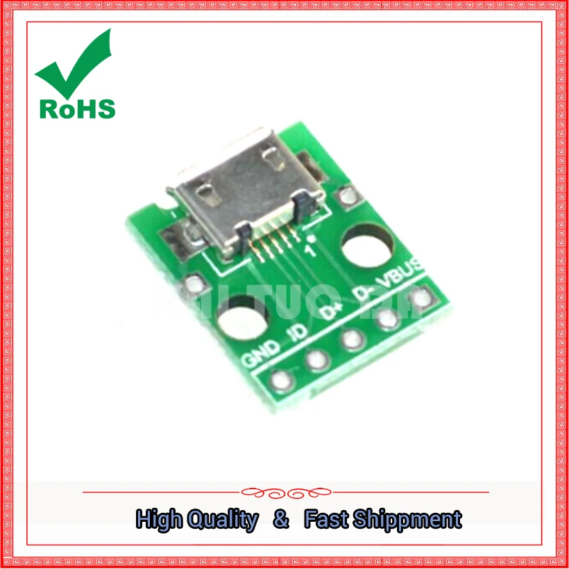 Micro Usb To dip_ Mother Seat B Type _ Patch To Straighten _USB Adapter Board _ Has Been Welding Mother Module