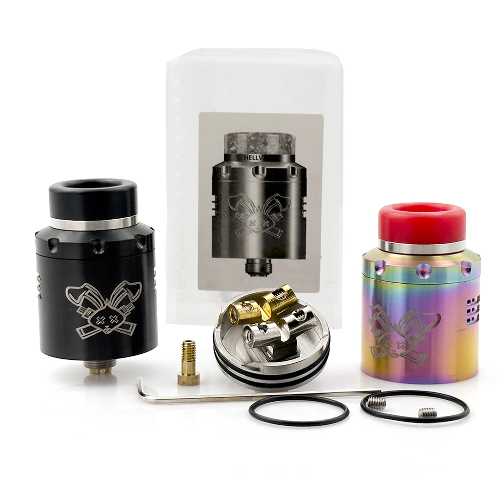 Vmiss Dead Rabbit V3 RDA Tank 24mm Single Dual Coil Rebuildable Airflow Intake Adjustable 510 Squonk BF PIN Atomizer