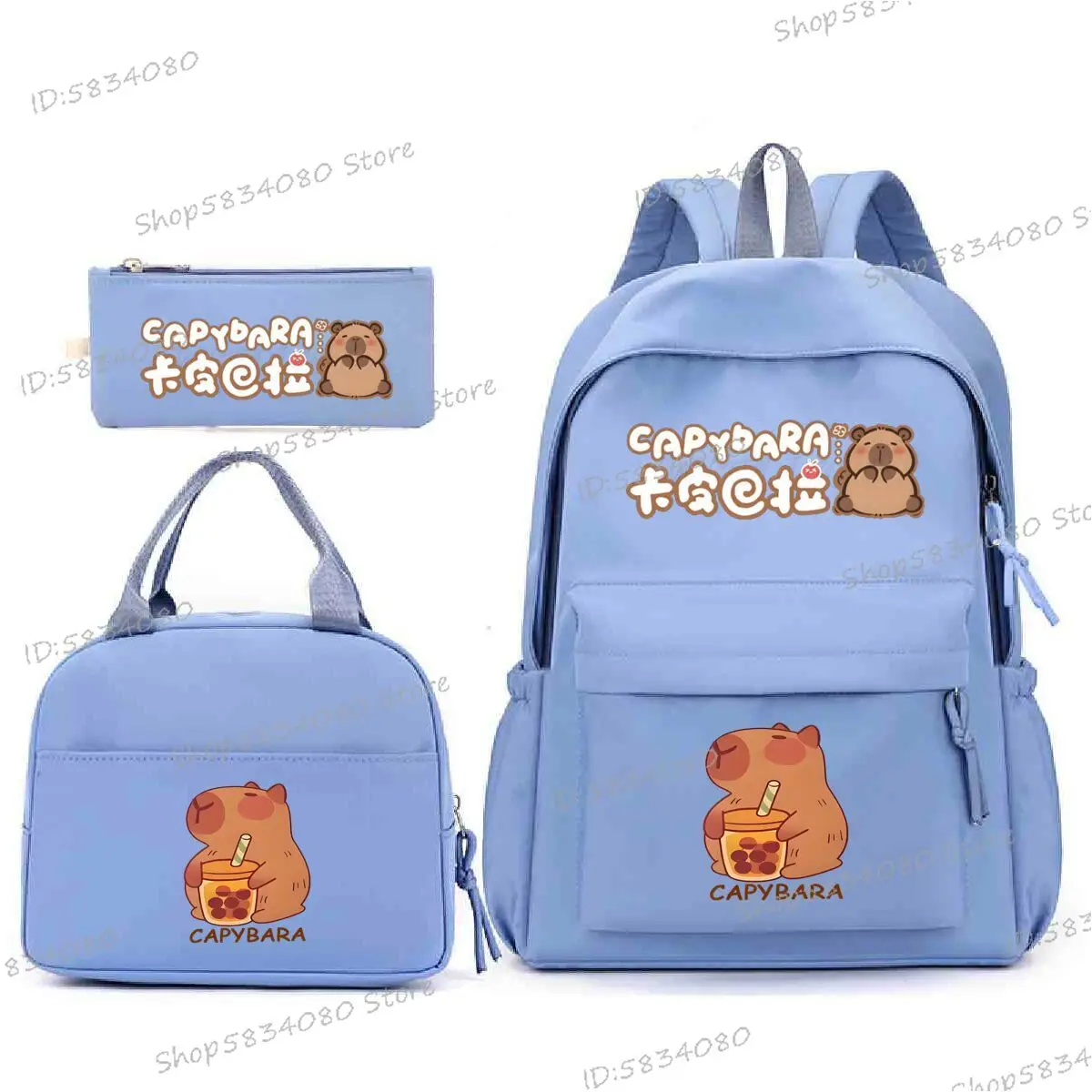 

Capybara Boba Tea Print Youth School Backpacks Capybara Lover Gift Fashion Practical Satchel Bag School Backpacks Trend 2025