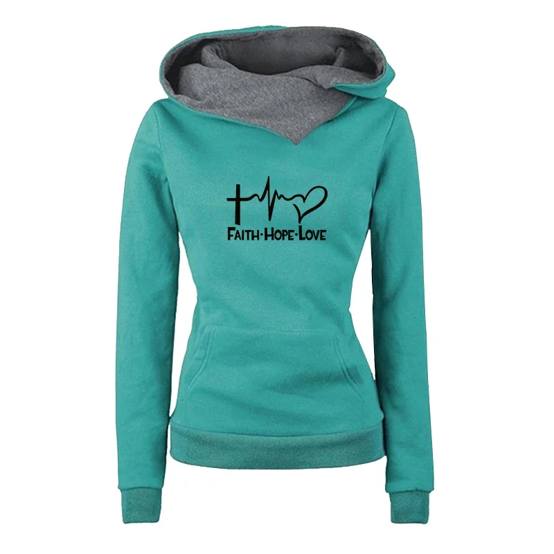 2025 ใหม่มาถึงผู้หญิงแฟชั่นHoodiesคุณภาพสูงHoodedเสื้อแขนยาวฤดูใบไม้ร่วงฤดูหนาวสบายๆกีฬาElegant Pullover