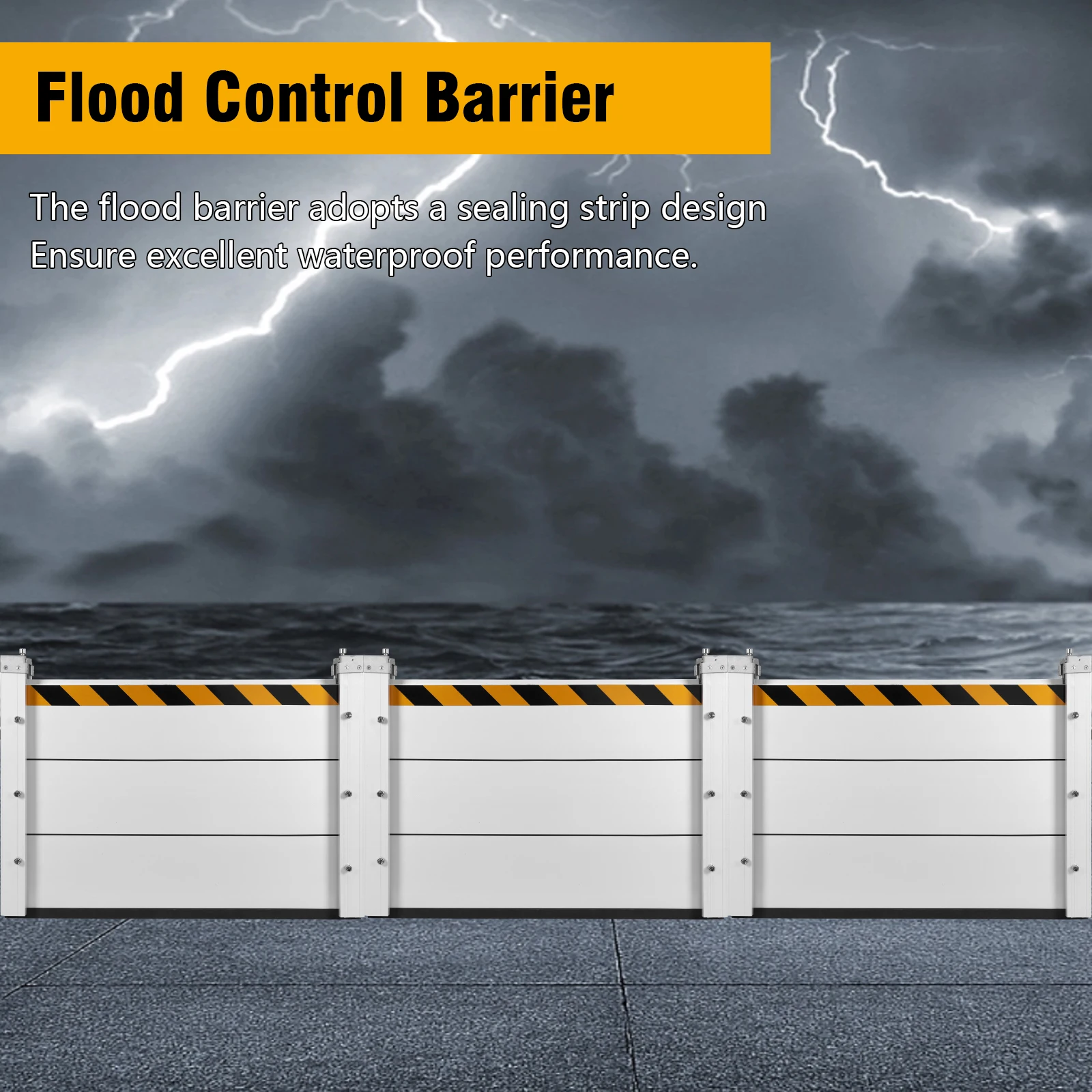 

Многоразовые алюминиевые барьеры для защиты от наводнений, складные двери-отбойники для ворот/метро/заводов/гаражей/дорожек