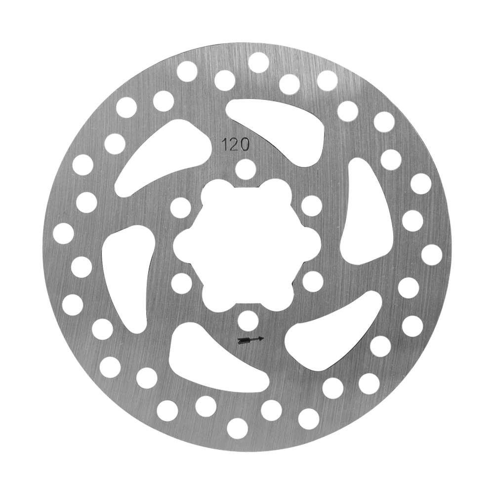 120mm Disc Brake Rotor for VSETT 9 9+ ZERO 8X 9 Electric Scooter Brake Disc Rotor with Screws Stainless Steel Replace Parts