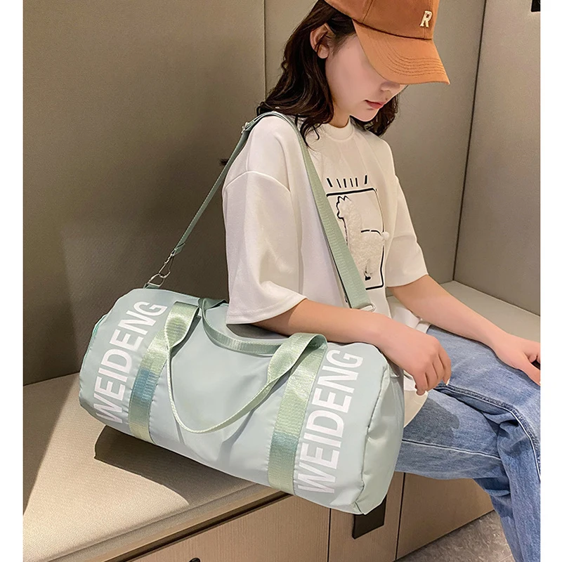 Handbag Gym Sports Fitness Bag  Yoga Travel Totes Shoe Pocket Luggage Weekend Boston  Women\'S Female Shoulder Duffle Beach Bag