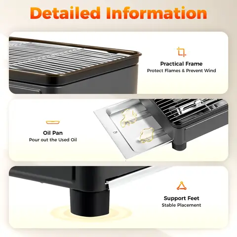 6 best sales कैम्पिंग ग्रिल - №6