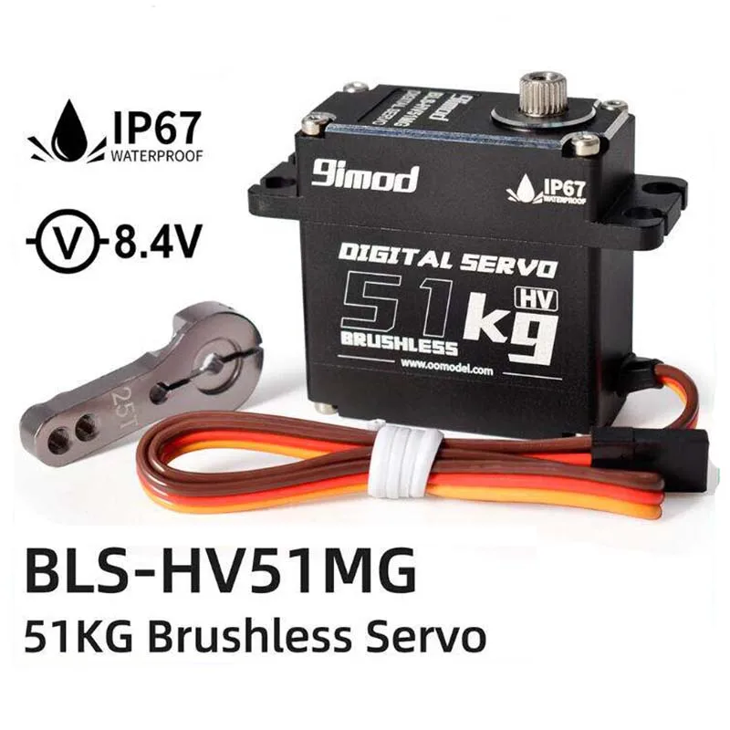 9imod 51KG 71KG Metal-Gear Digital High-Torque Brushless Waterproof Servo