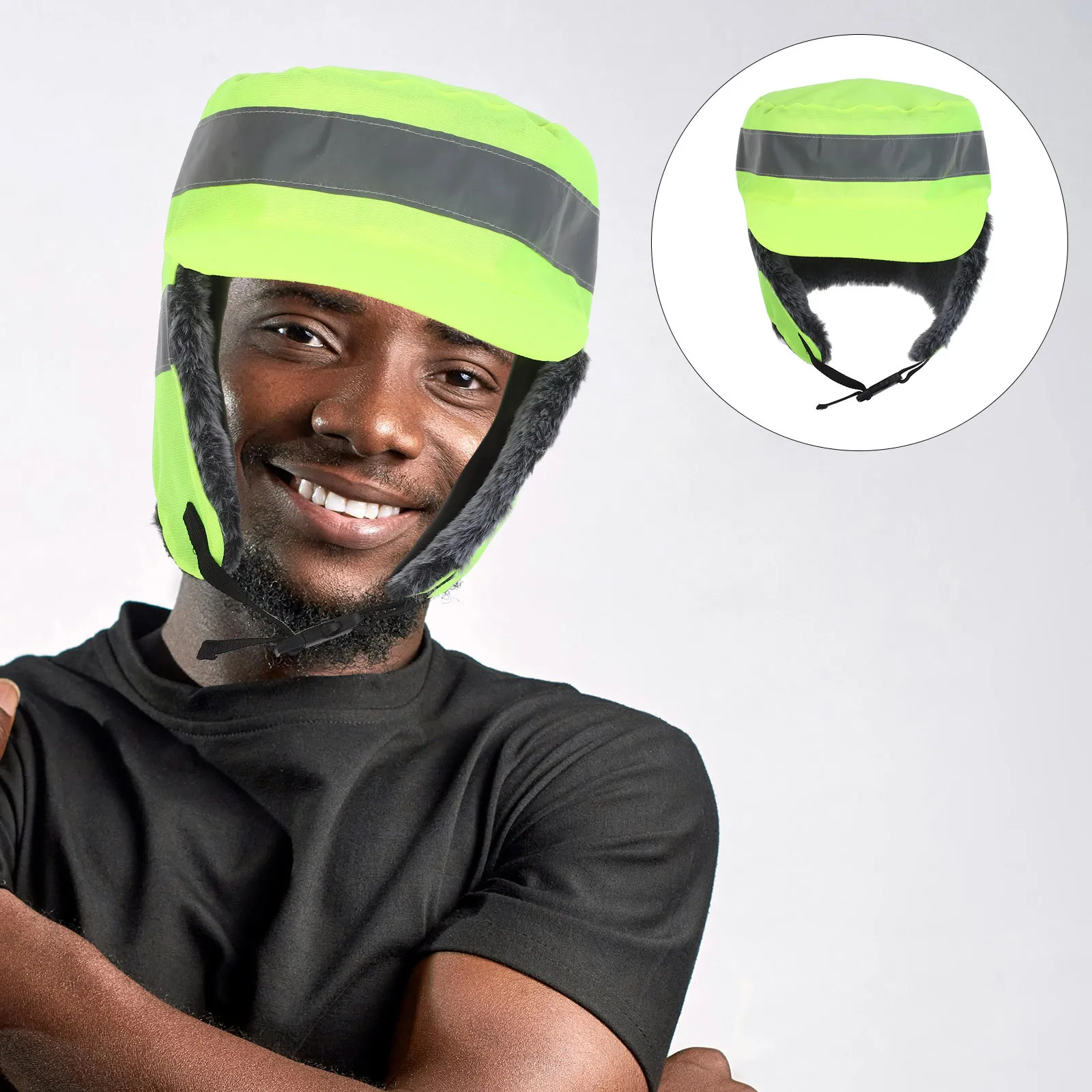 

Insulated Cycling Cap Winter Hat for Men Women Cold Weather Protection Thermal Windproof Liner for Biking