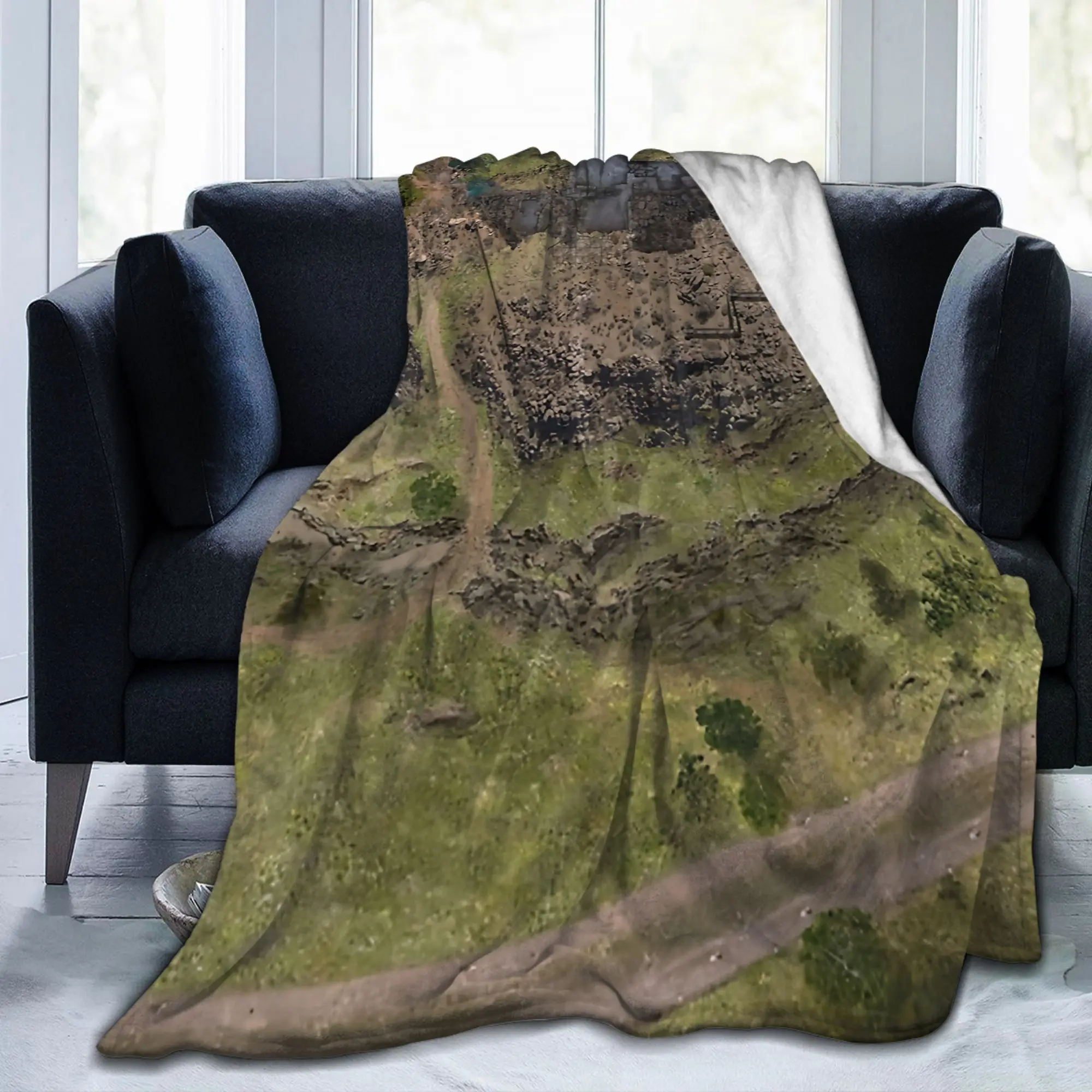 Hilltop Encounter Battle Map Miniatures Wool Blankets Table Top Gaming Awesome Bedding Throw Blankets Soft Hotel Multifunction