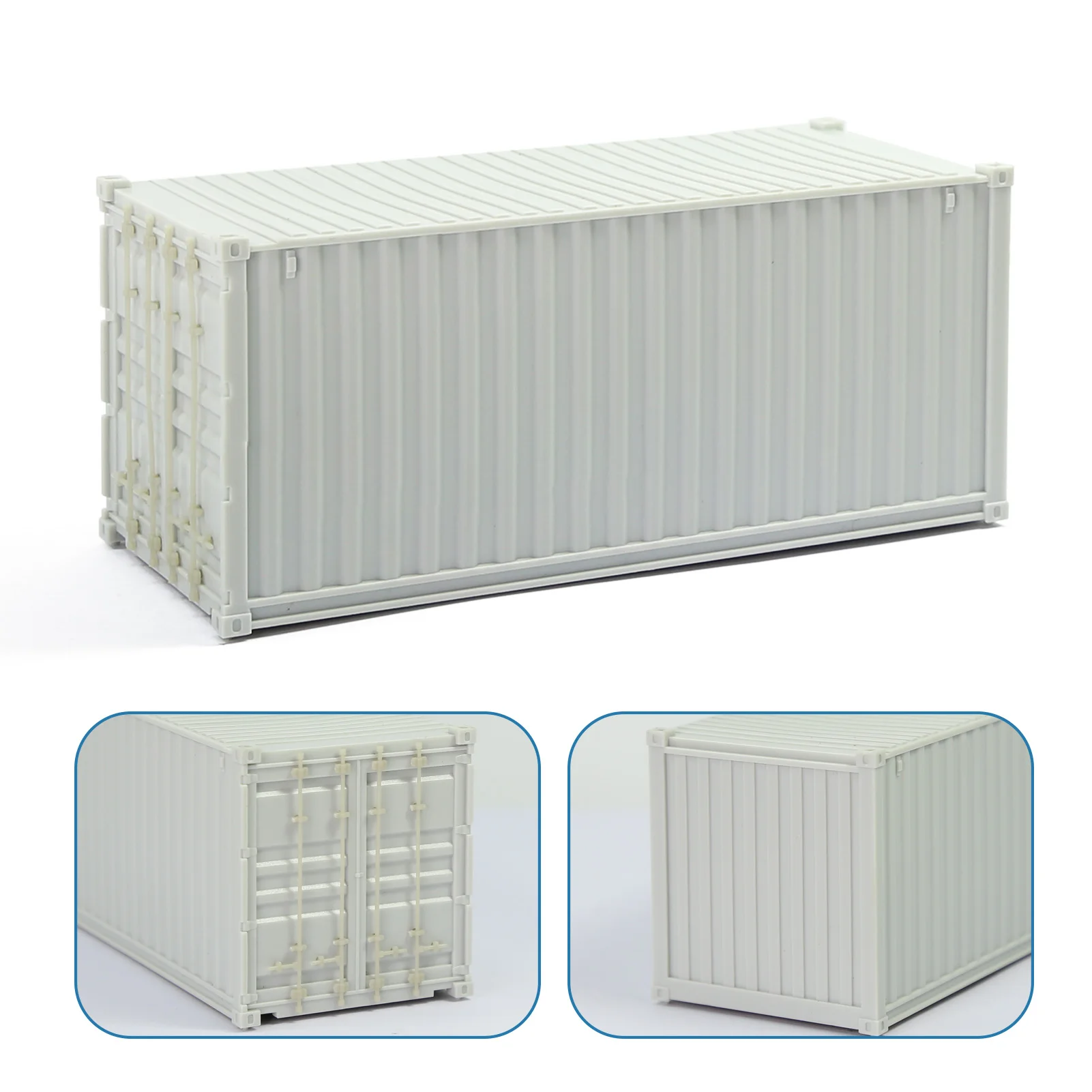 Evemodel O Scale 20ft Blank Undecorated Uncolored Shipping Container C4320JJ Model Trains