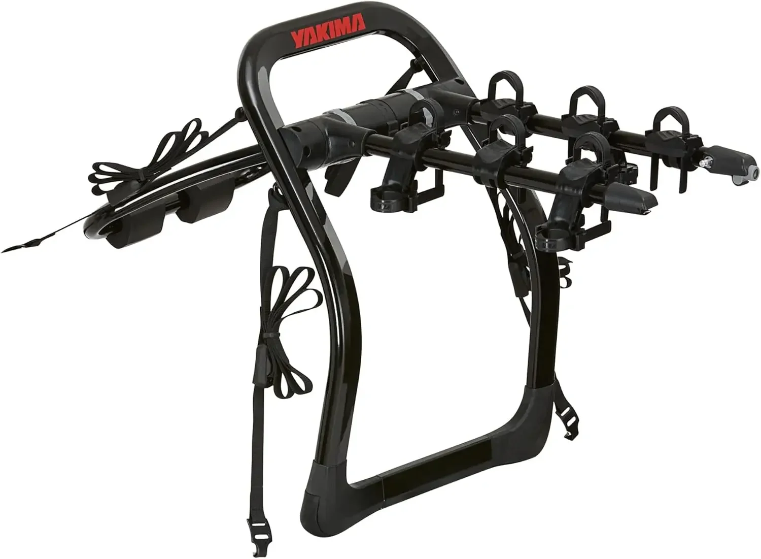 Yakima 3 Premium Trunk Bike Rack, Holds 3 Bikes, Tool-Free Installation, , Foldable Arms, SKS Locks,