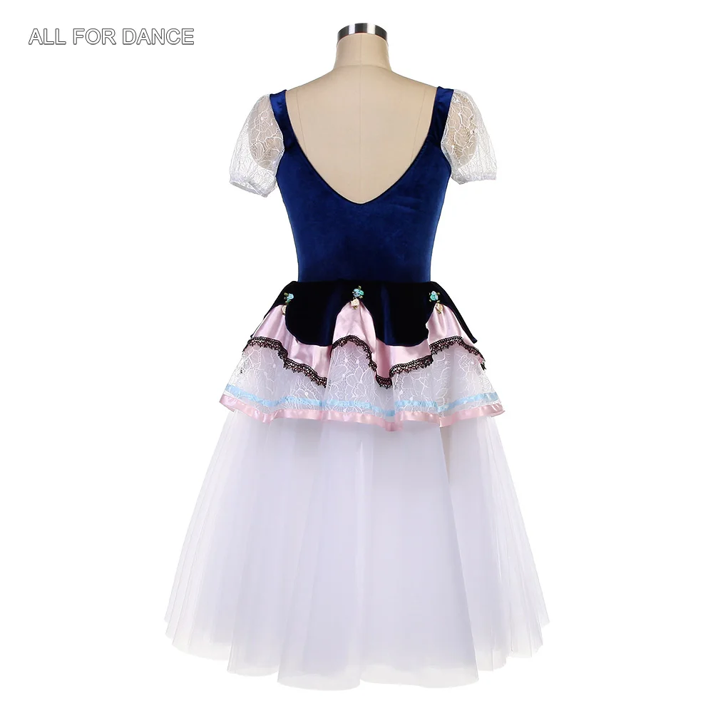 

26036 Girls & Women Puff Sleeves Romantic Length Ballet Tutu Stage Performance Dance Costumes