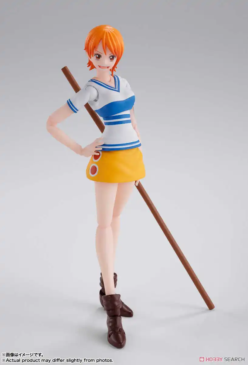 New 100% Original Bandai Shf Sh Figuarts One Piece Nami Romance Dawn Action Figures Model Toys Figura Collection Gifts