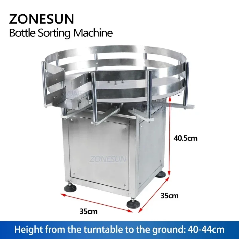 ZONESUN ZS-SP600Z Desktop Rotary Automatico Rotondo Bottiglia di Plastica Raccolta Ordinamento Giradischi Confezionatrice Linea di Produzione