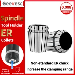 Standart olmayan ER8 ER11 ER16 ER20 ER25 ER32 ER40 yaylı yüksük sıkma aracı Collets matkap Chuck CNC freze kesicisi torna aracı somun