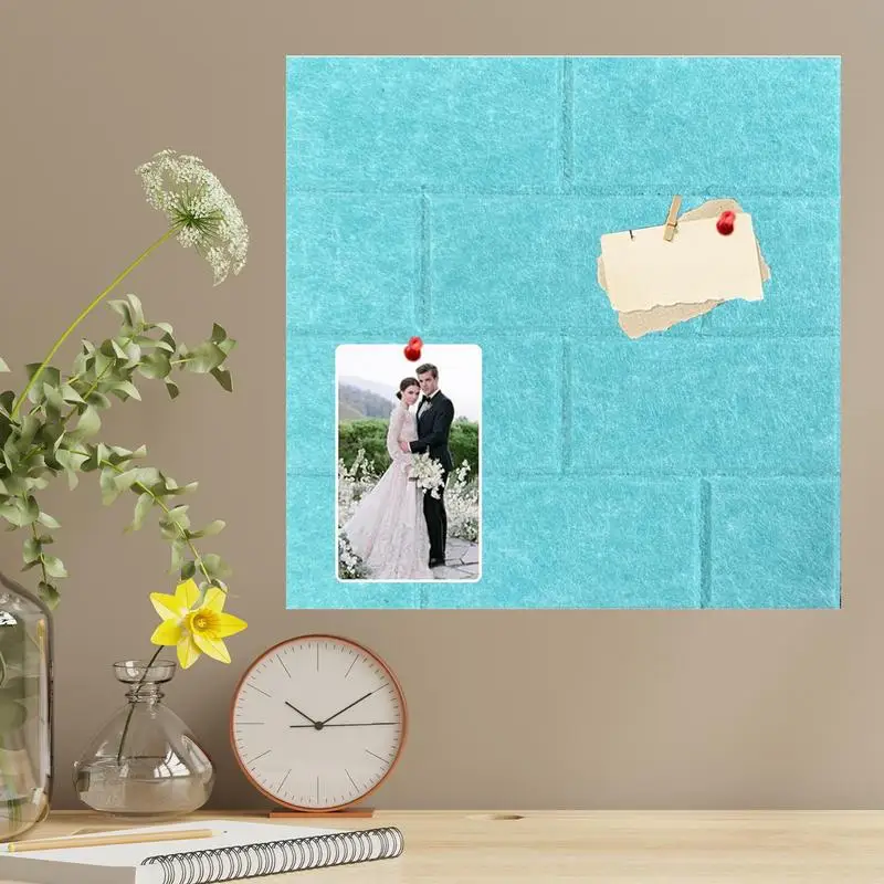 Tableros de anuncios, tableros de anuncios de fieltro, azulejos de pared, decoración segura extraíble para el hogar para recordatorios, planes de viaje, calendario, correo