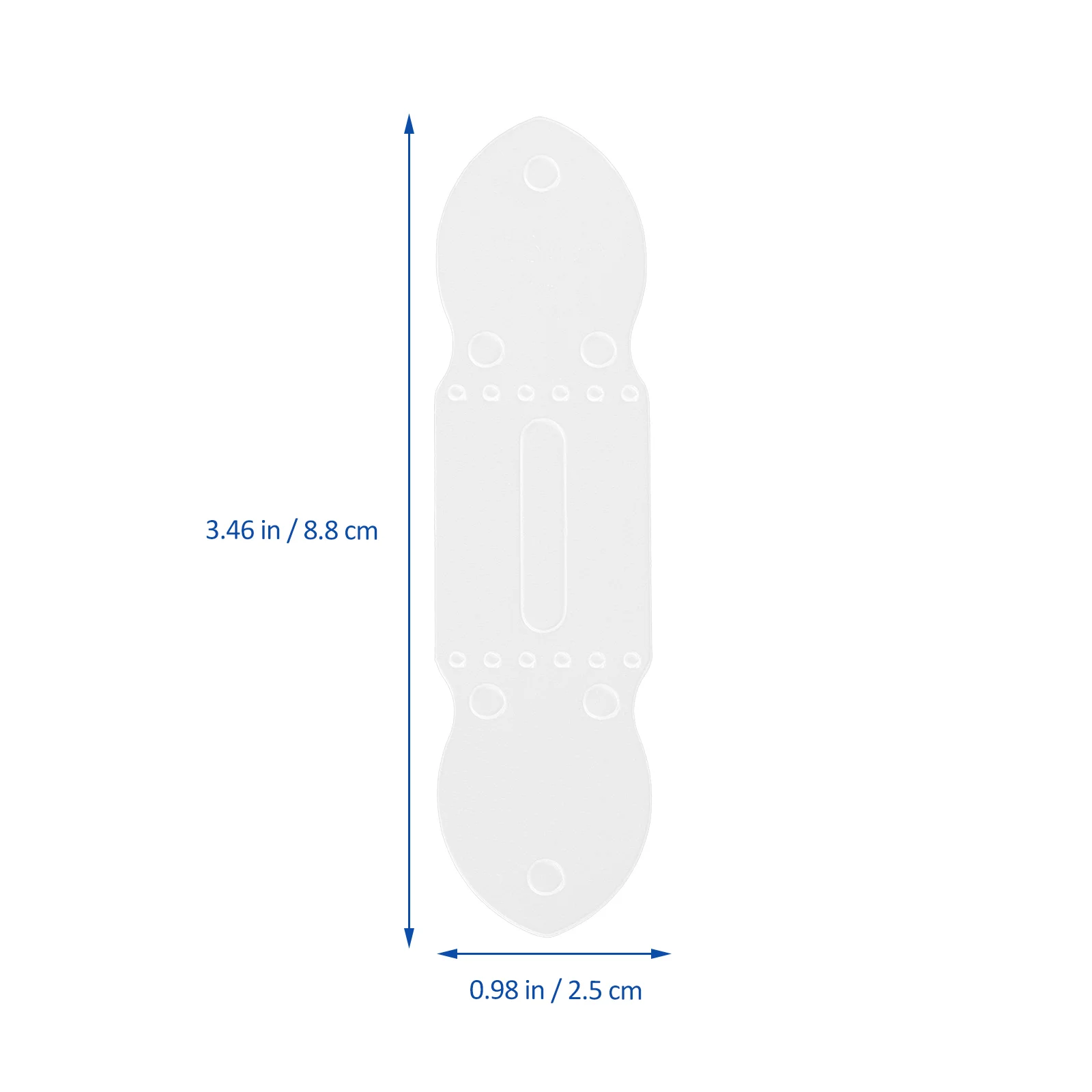 

6 Pcs Buckle Hole Template PVC Mold Clasp Punching Die DIY Crafts Tools Punching Die Practical Portable