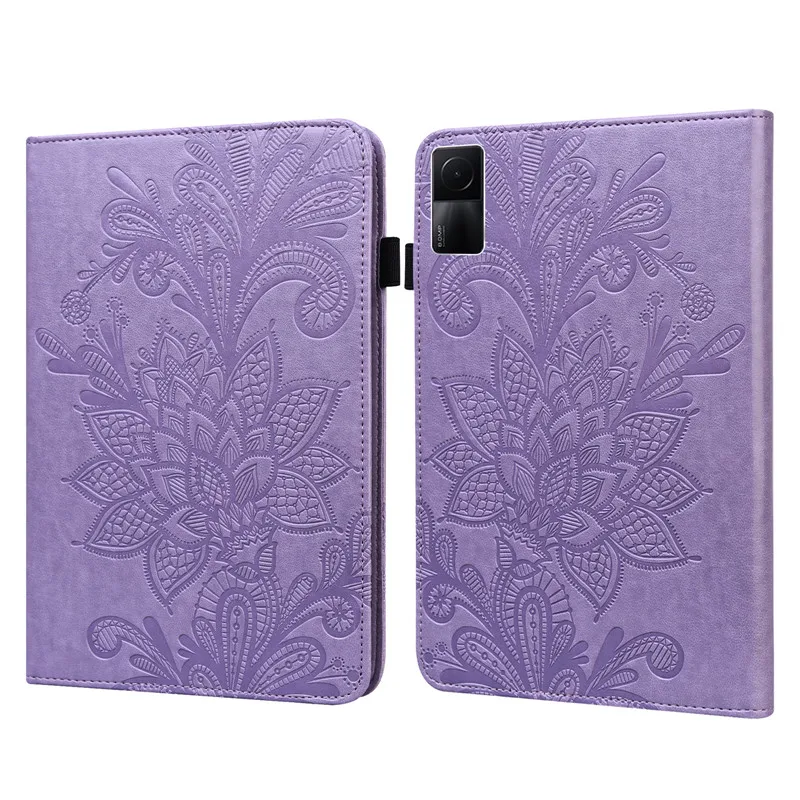 Tablet Coque For Xiaomi RedMi Pad 10.61 inch Book Cover Emboss Flower Leather Wallet Flip Cover For Funda Redmi Pad SE Case 11