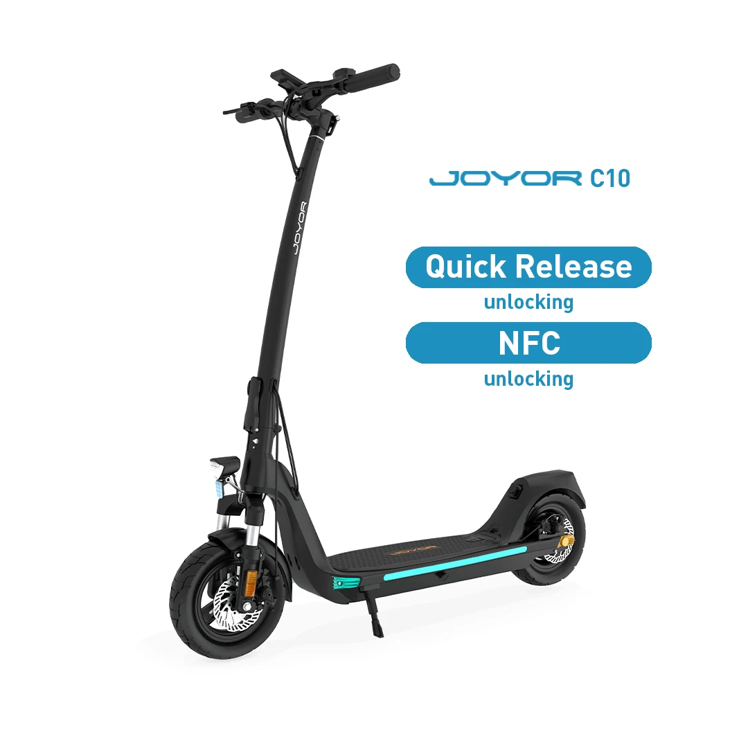 JOYOR C10 Elektroroller 48V 10,4Ah E-Scooter 30-50km Reichweite 10'' Reifen Faltbarer Elektroroller 120kg Tragkraft – Detail 10
