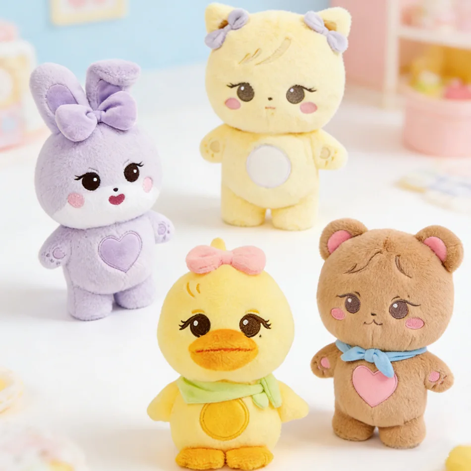 

1-4 шт. розовые плюшевые куклы BORN PINK World Tour, официальные плюшевые игрушки Дженнери, Лисы, Роуз, Джису, милые мягкие игрушки, подарки для фанатов