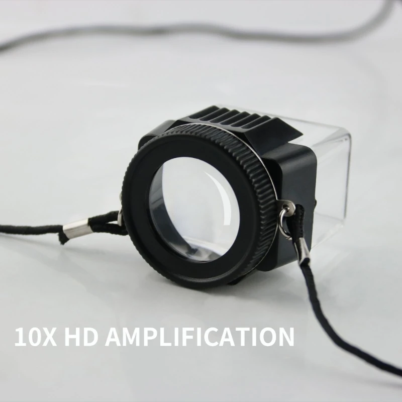 10X Watchmaker Jewelery Loupe-Portable Mini Glass Magnifier Eye-Loupe Dropship