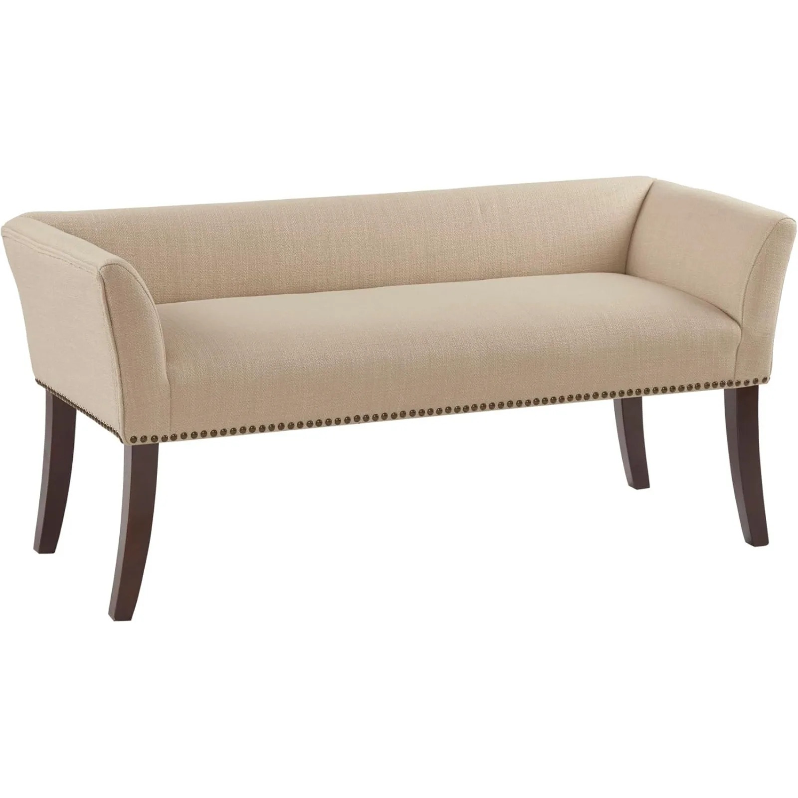 

US Madison Park Welburn Upholstered Tufted Entryway Accent Bench with Back,