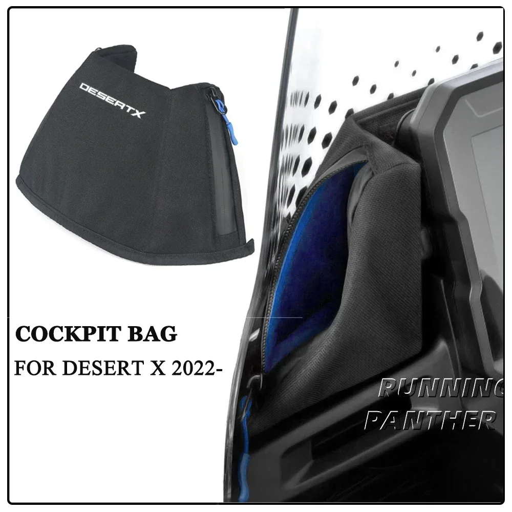 Motorcycle Accessories Cockpit Bag For Ducati DesertX Desert X DESERT X 2022 2023 2024 Tool Waterproof Bags Black