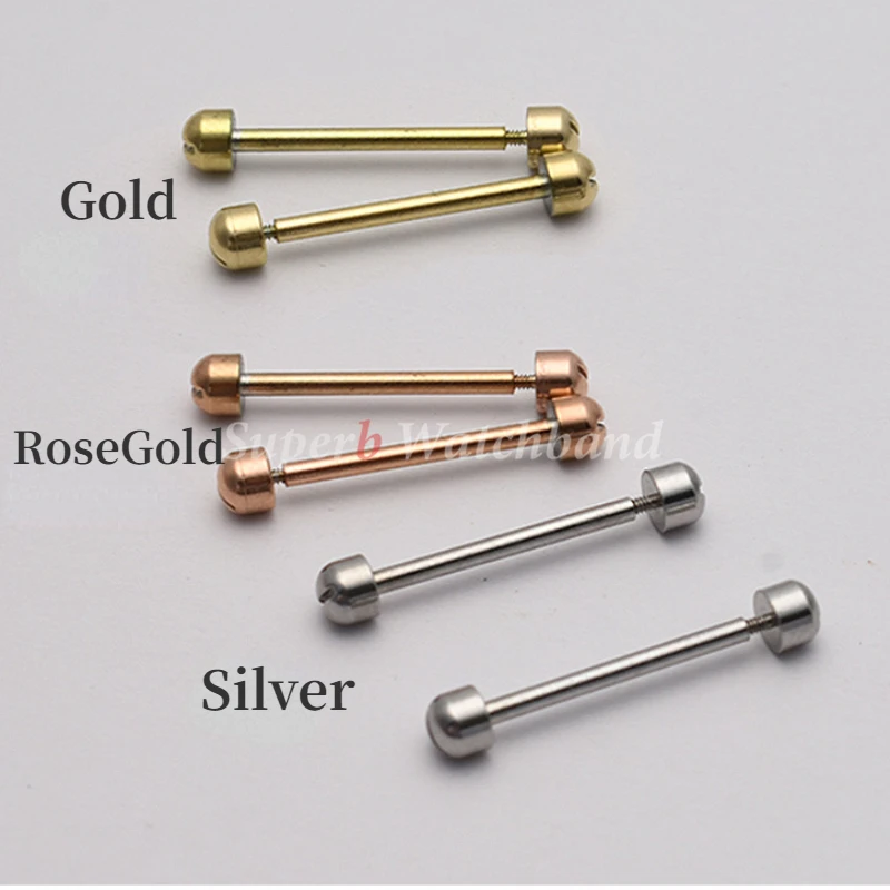 مشاهدة المسمار أنبوب قضيب المسمار في ساعة العروة الجذعية ربط عدة ل الجلود حزام الساعات دبوس سوار بقفل مشبك إصلاح 14 16 18 20 22 مللي متر