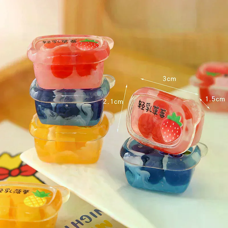 Mini supermercado para casa de muñecas, modelo de combinación de frutas selladas de plástico, decoración de comida simulada, 3 uds.