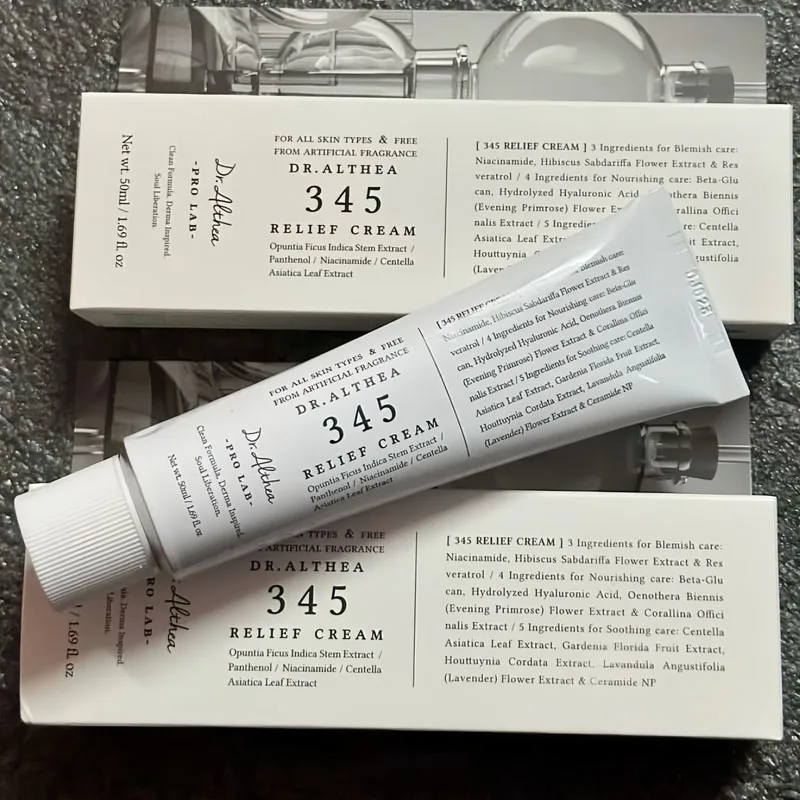 Dr.Althea Korean 345 Relief Cream 147 Barrier Moisturizing Nourish Cream Hyaluronic Acid Centella Asiatica Soothing Repair Cream