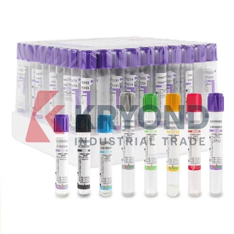 

Лабораторные вакуумные тюбики для сбора крови EDTAK2 Тюбик для отбора проб Учебные принадлежности 2/3/5/10 мл 100 шт. Оригинальный продукт