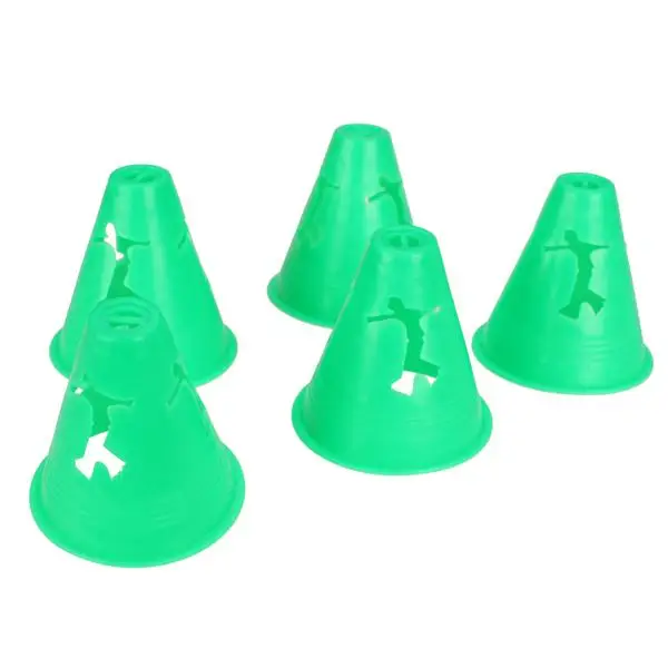 20 Pieces of Slalom Cones for Skating Training Practice Multicolor