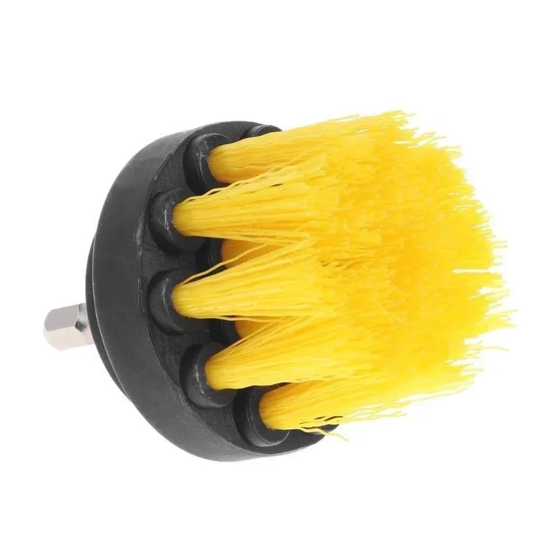 1 Set/3 PCS Electric Drill Brush Kit Plastic Round Cleaning Brush For Carpet Glass Car Tires Nylon Brushes Scrubber Drill