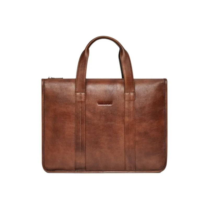 New Briefcase Genuine Messenger Luxury Brand Men Bag Top Leather Man Bags Cowhide Handbag Laptop Business Men's Bag Wholesale