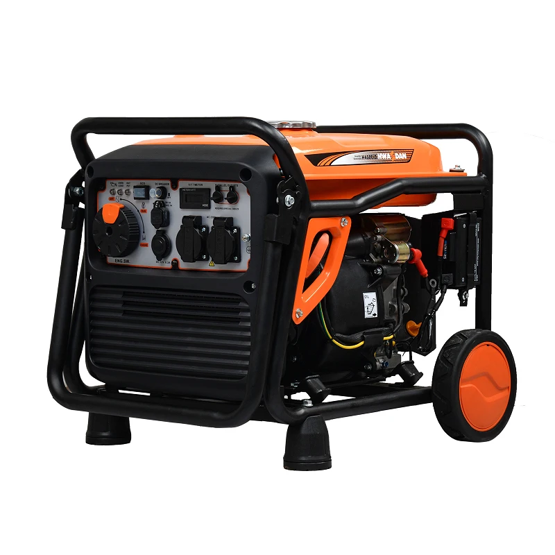 7.5kVA Portable  Inverter Generator Electric Start Open Frame Design Single Phase 5.5kW Max Power Auto AC/DC