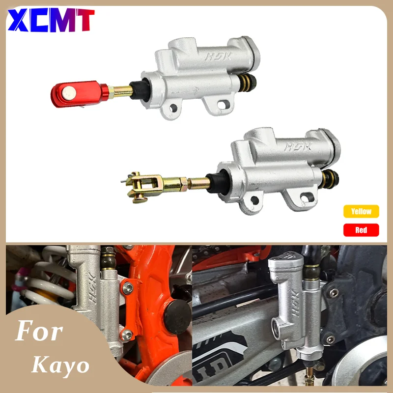 

Motorcycle For Kayo Pit Pro Dirt Bike Rear Hydraulic Brake Master Cylinder Pump T4 T6 BSE 125cc 150cc 250cc 50cc 70cc 110cc ATV