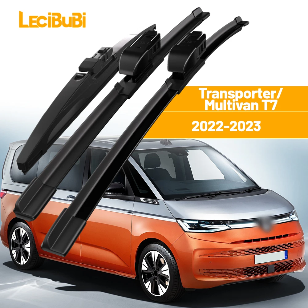 

Для VW Transporter Multivan T7 2022-2023 1 комплект, щетки стеклоочистителя переднего и заднего стекла, аксессуары для дворников