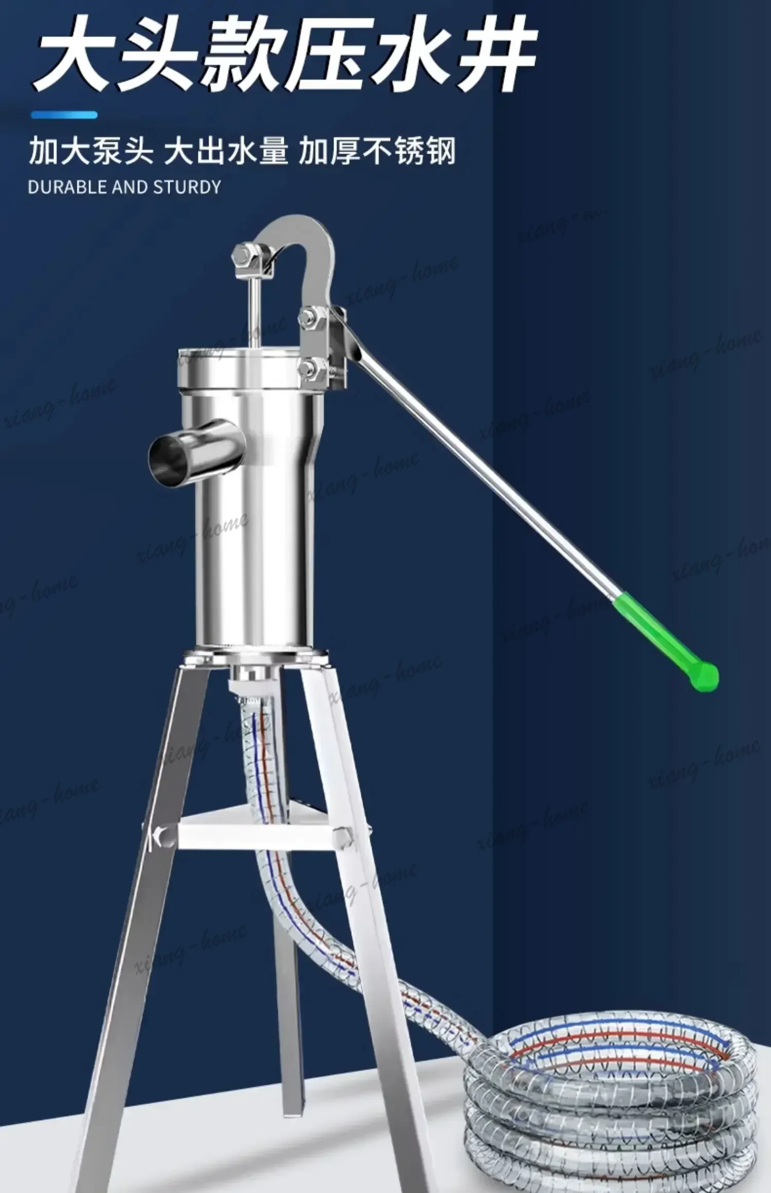 FG  old-fashioned pressurized well head hand pump old-fashioned rural pressurized well manual hand pump big head