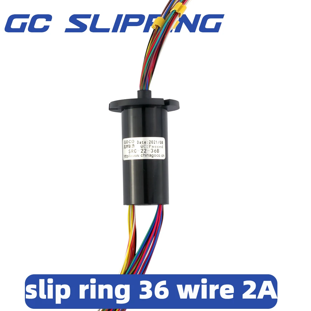 

Slip Rings 36rings2A conductive ring, brush rotating connector, collector ring, carbon brush, sliding ring, diameter