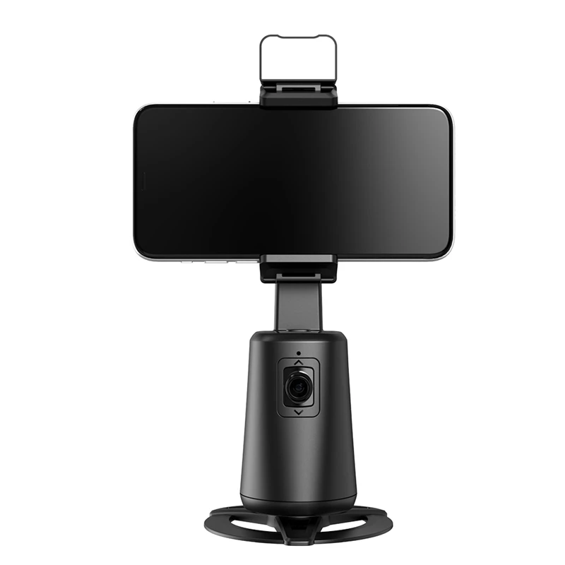 Mobile Head Intelligent Ai Face Recognition Tracking 360° Live Streaming Follower Panoramic Single Side With Fill Light
